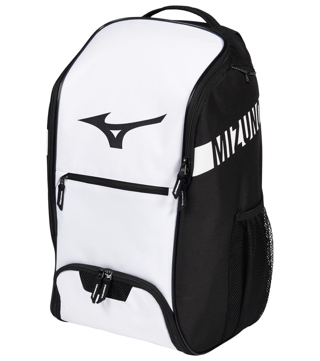 Mizuno Swimwear Crossover 22 Backpack - White/Black One Size - Swimoutlet.com