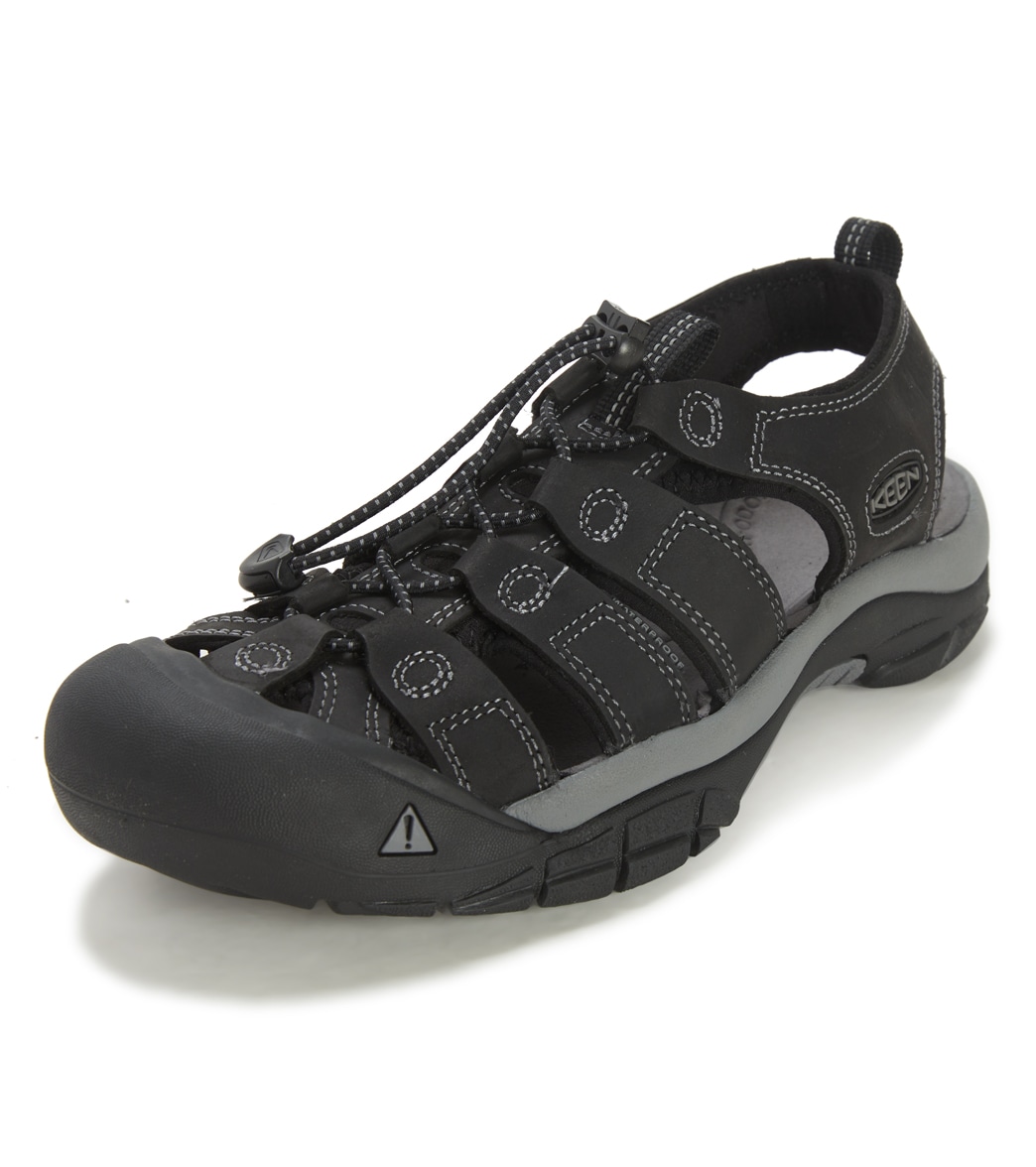 Keen Men's Newport Water Shoes - Black/Steel Grey 10 - Swimoutlet.com