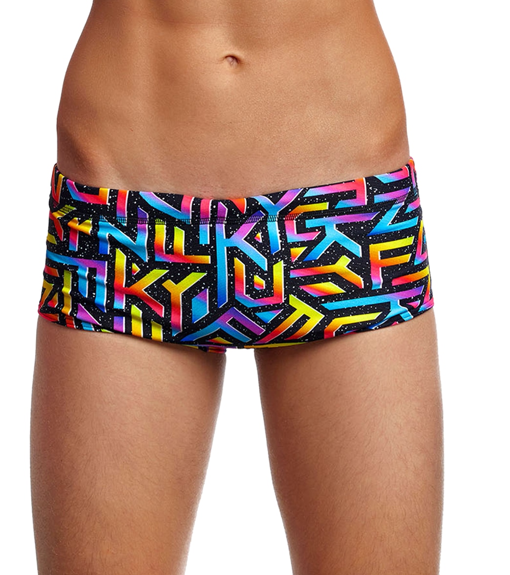 Funky Trunks Boys' Brand Galaxy Classic Trunk Square Leg Swimsuit - 10 Polyester - Swimoutlet.com