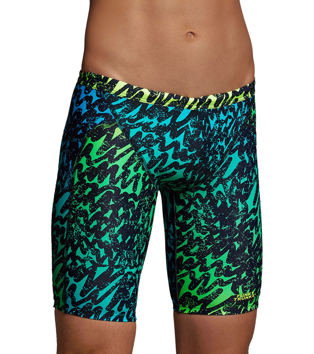Funky Trunks Boys' Spraying Alive Training Jammer Swimsuit - 10 Polyester - Swimoutlet.com