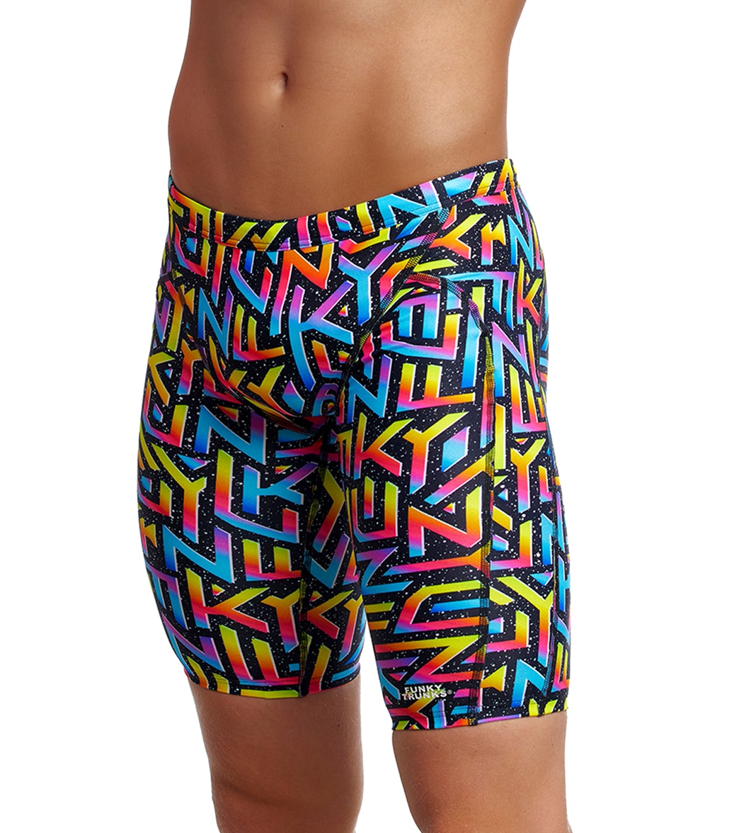 Funky Trunks Men's Brand Galaxy Training Jammer Swimsuit - 30 Polyester - Swimoutlet.com