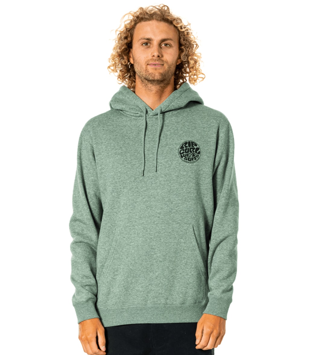 Rip Curl Men's Wetsuit Icon Hoodie - Washed Clover Large Cotton - Swimoutlet.com