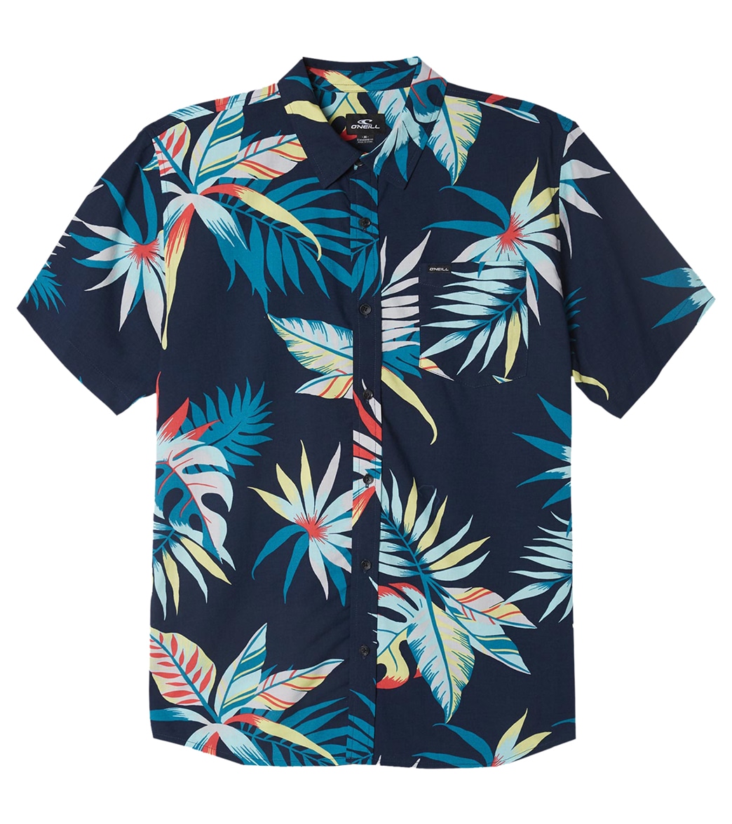 O'neill Men's Matapalo Button Up Shirt - Navy 2 Large Cotton - Swimoutlet.com