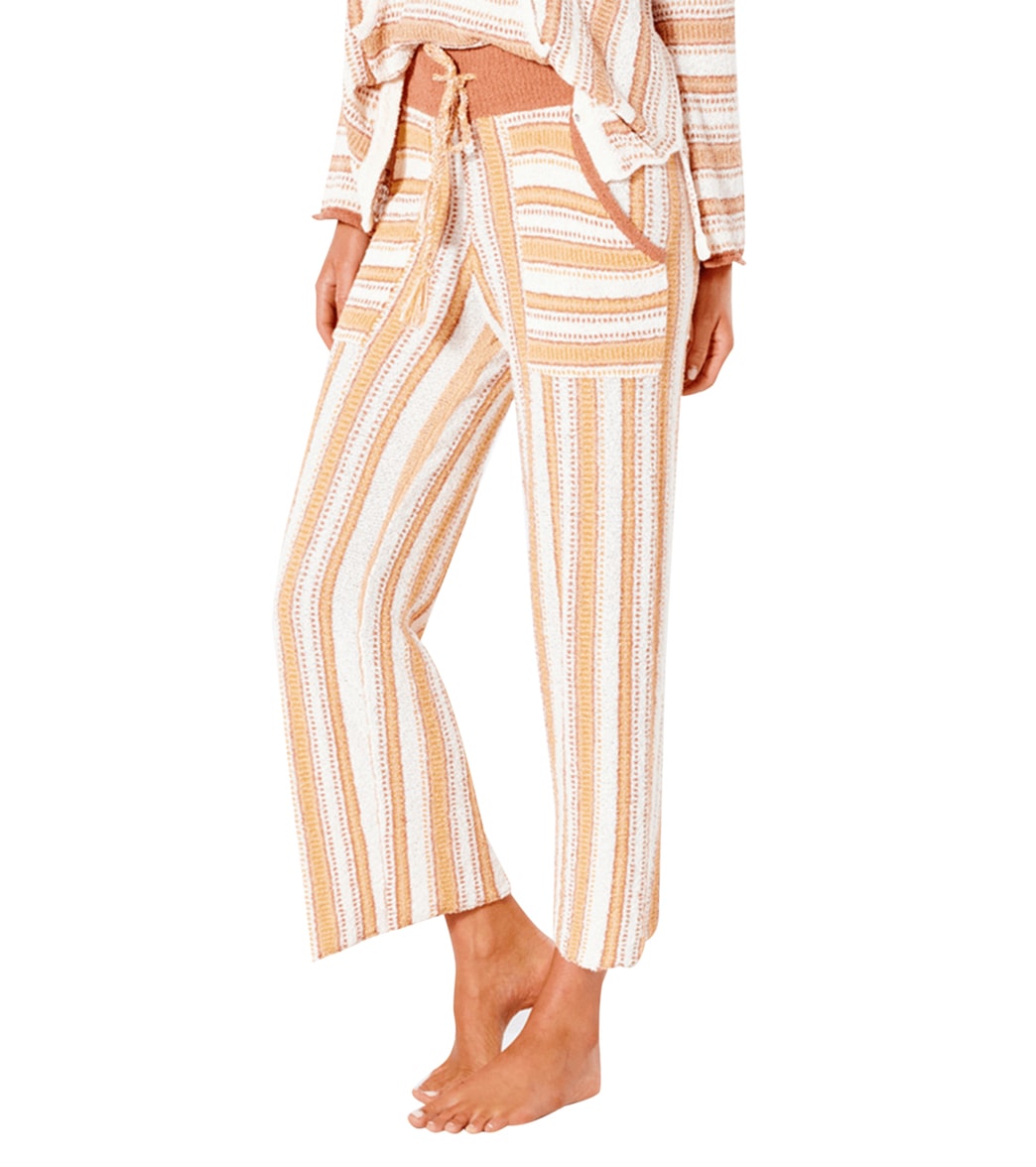 Rip Curl Women's Namotu Stripe Pants - Cream Large - Swimoutlet.com