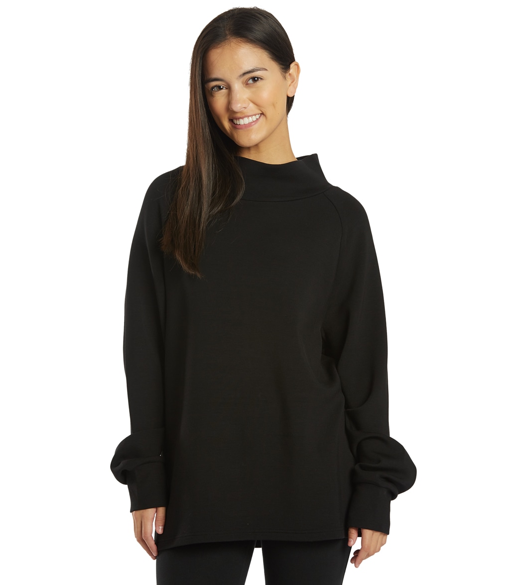 Varley Arcola Sweatshirt - Black Large Size Large - Swimoutlet.com