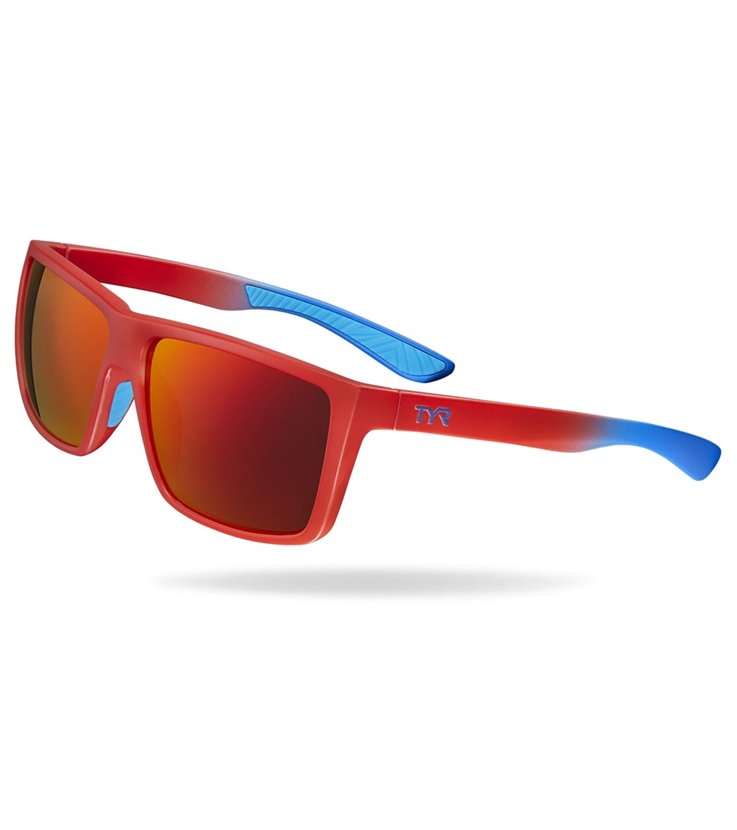 TYR Men's Ventura Sport Sunglasses - Red - Swimoutlet.com