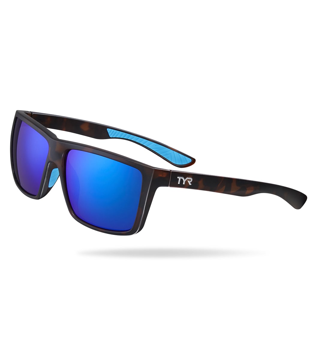 TYR Men's Ventura Sport Sunglasses - Blue/Tort - Swimoutlet.com