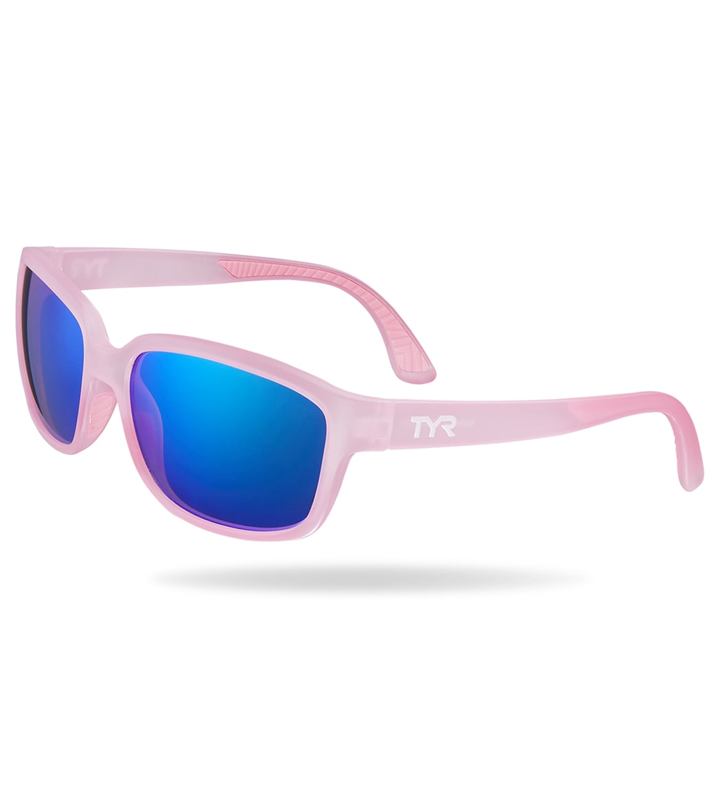 TYR Women's Mora Kai Wrap Sunglasses - Blue/Pink - Swimoutlet.com