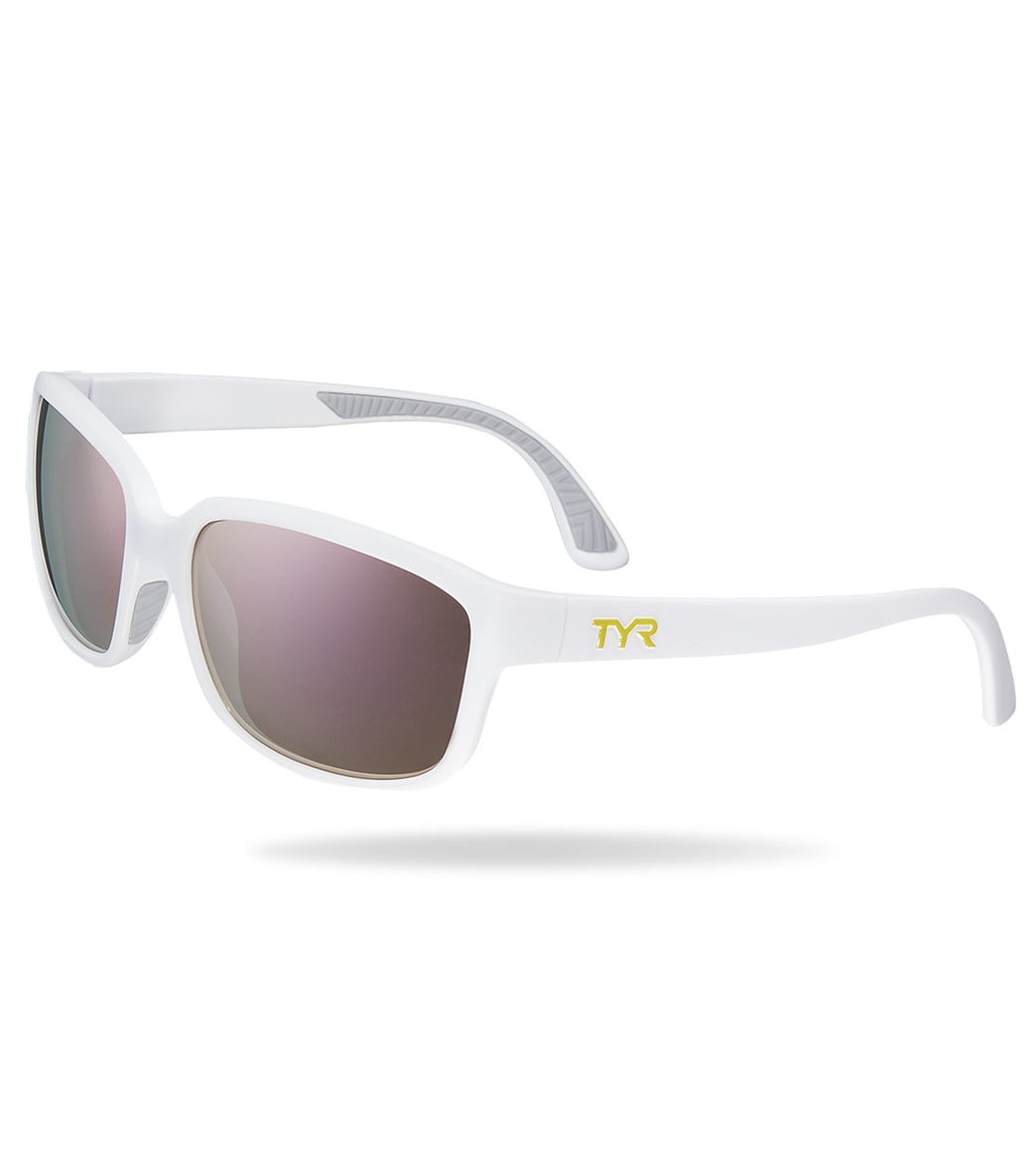 TYR Women's Mora Kai Wrap Sunglasses - Pink/White - Swimoutlet.com