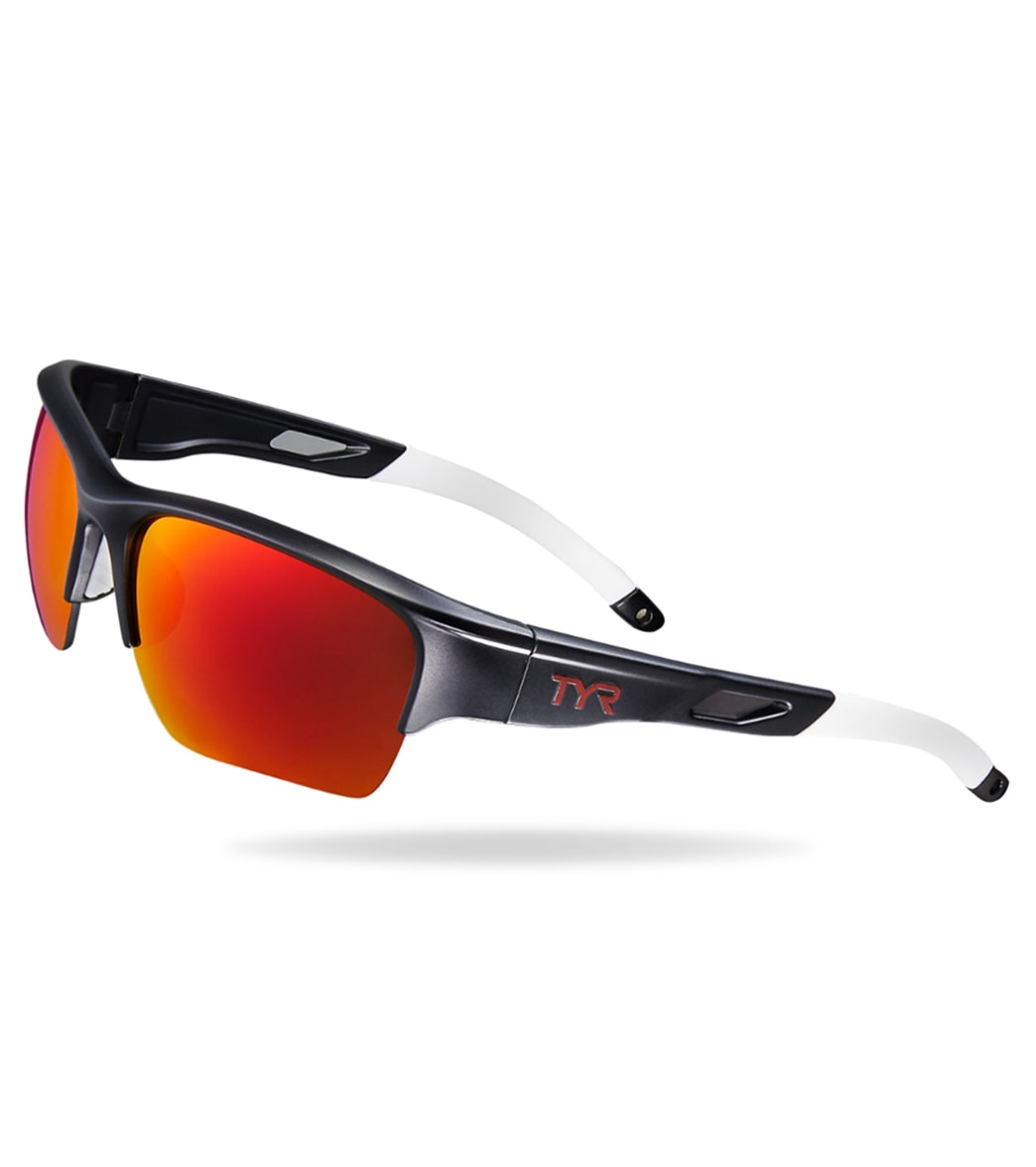TYR Men's Vatcher Performance Sunglasses - Red/Black - Swimoutlet.com