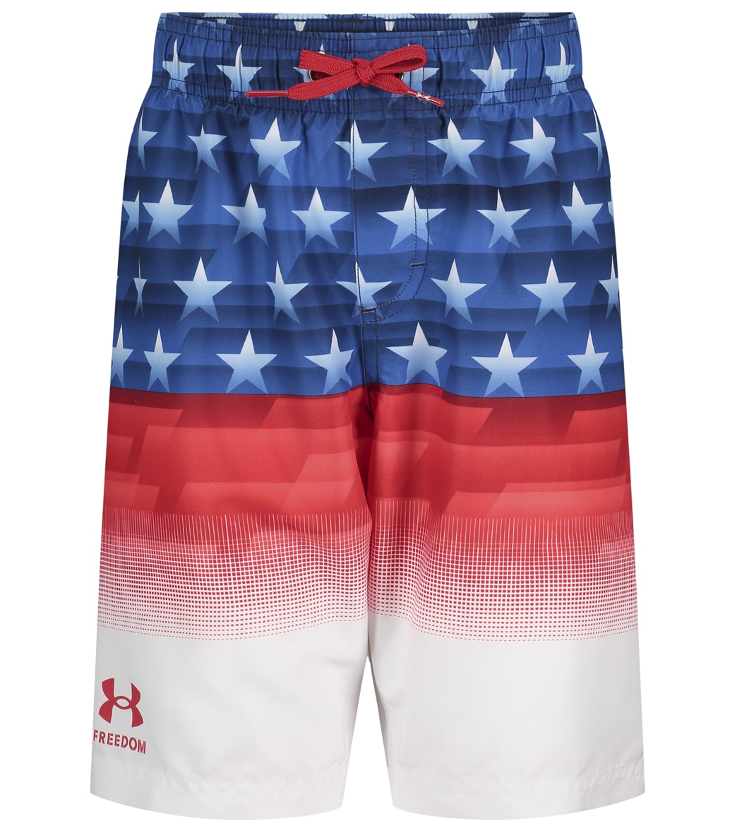 Under Armour Boys' Americana Volley Short - Midnight Navy 5 Polyester - Swimoutlet.com