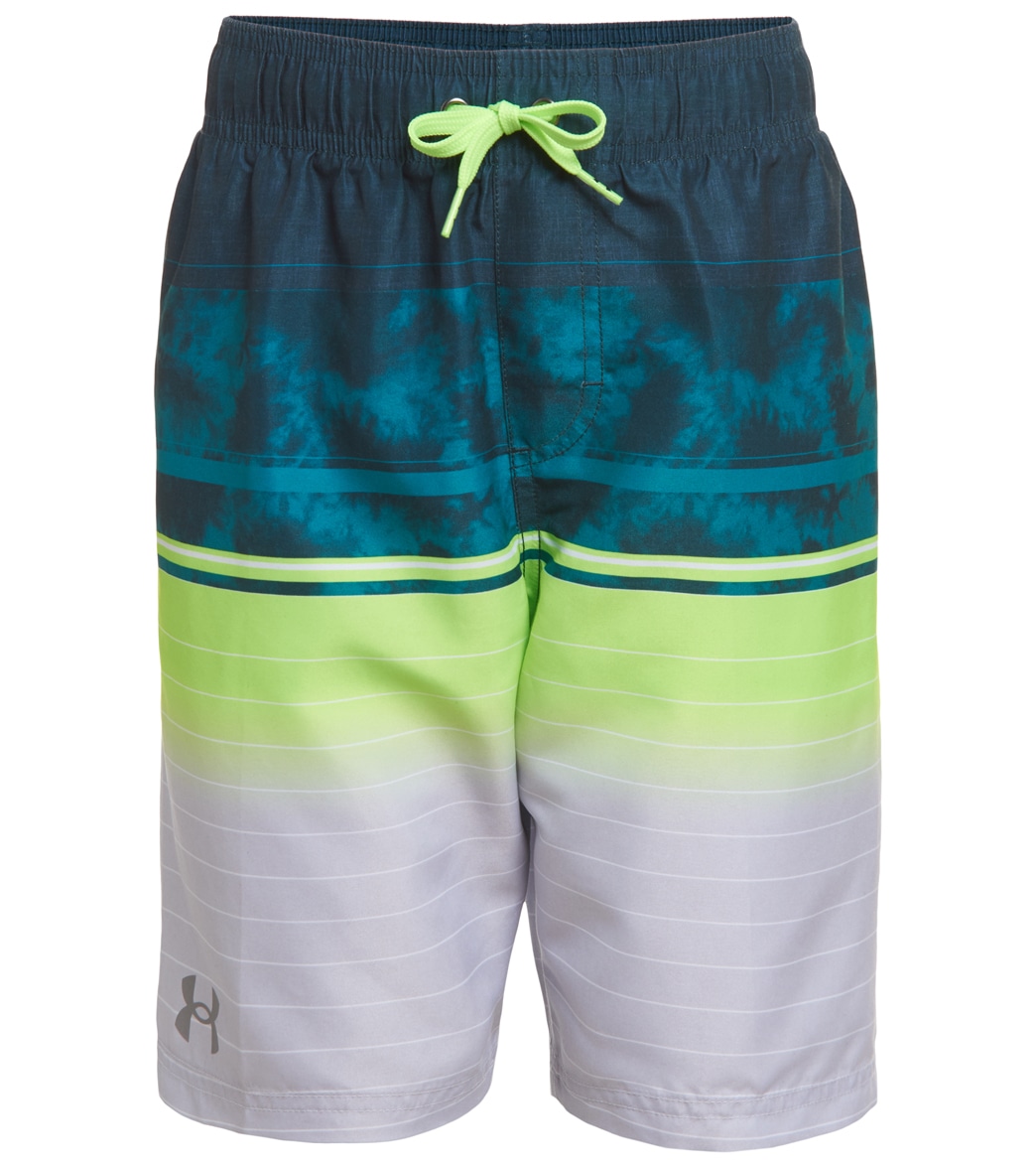 Under Armour Boys' Gradient Tie Dye Stripe Volley Short - Batik 5 Polyester - Swimoutlet.com