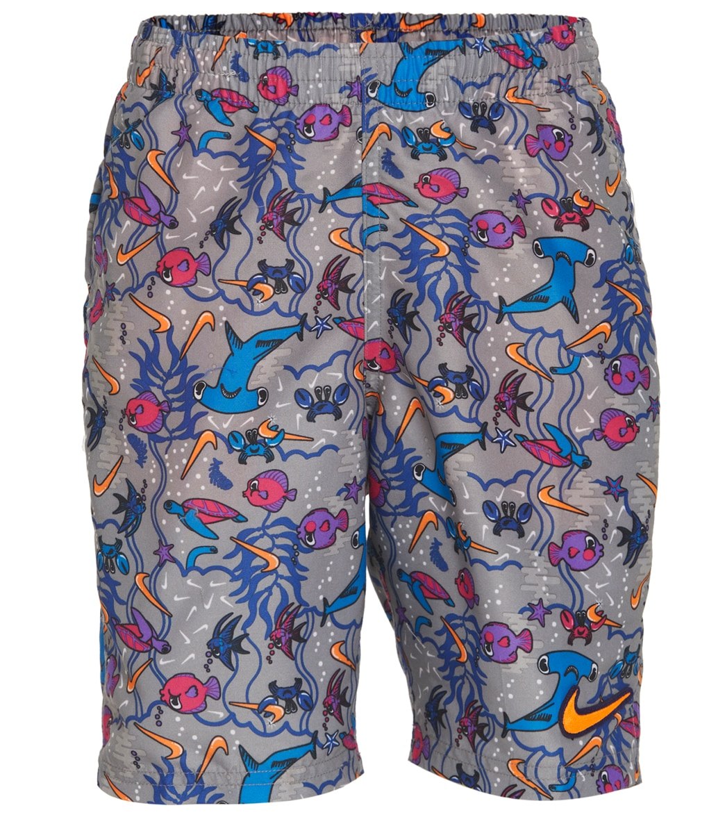 Nike Boys' Sea Friends 17 Volley Short Big Kid - Particle Grey Large Polyester - Swimoutlet.com