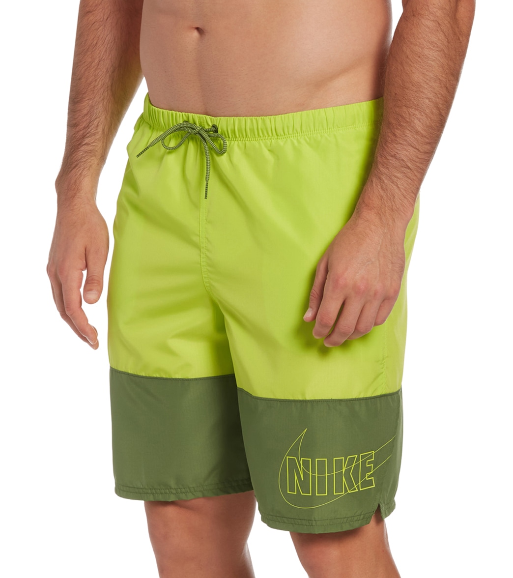 Nike Men's Split Packable 20 Volley Short - Atomic Green Large - Swimoutlet.com
