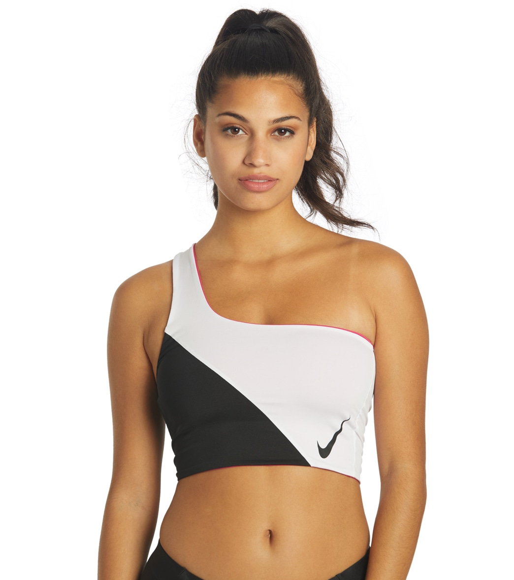 Nike Women's Colorblock 3 In 1 Bikini Top - Black Large - Swimoutlet.com