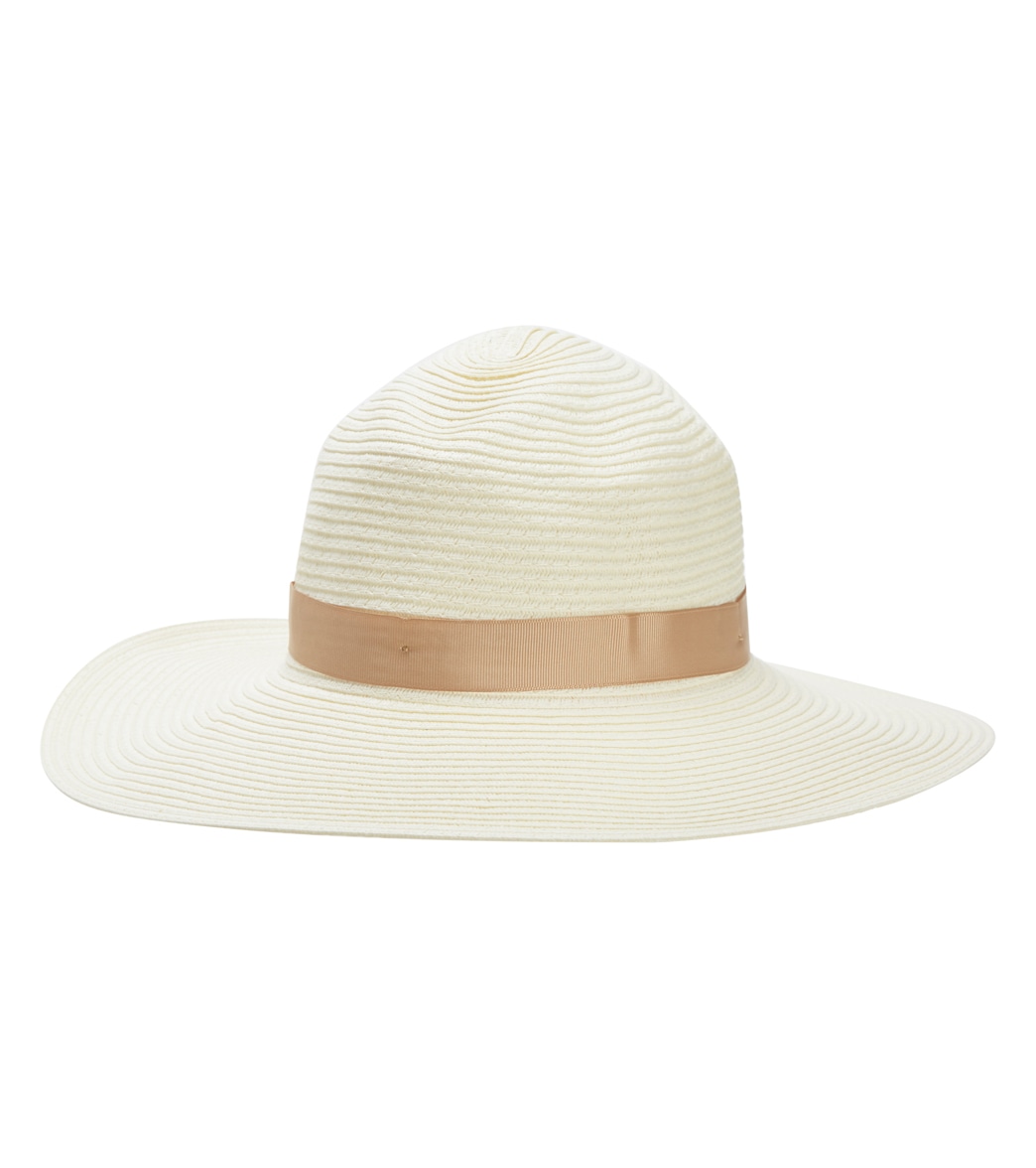 Physician Endorsed Women's Andi Wide Brim Straw Hat - Cream/Tan One Size - Swimoutlet.com