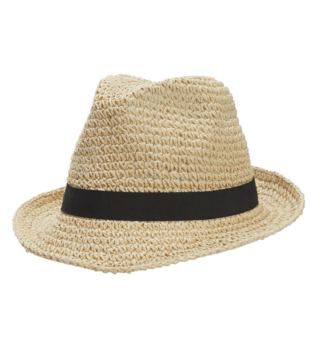 Physician Endorsed Women's Nantucket Straw Hat - Natural/Black One Size - Swimoutlet.com