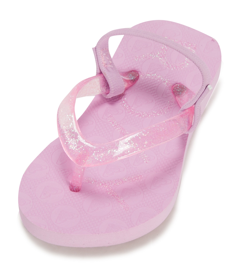 Roxy Girls' Viva Sparkle Sandals - Lilac 10 - Swimoutlet.com