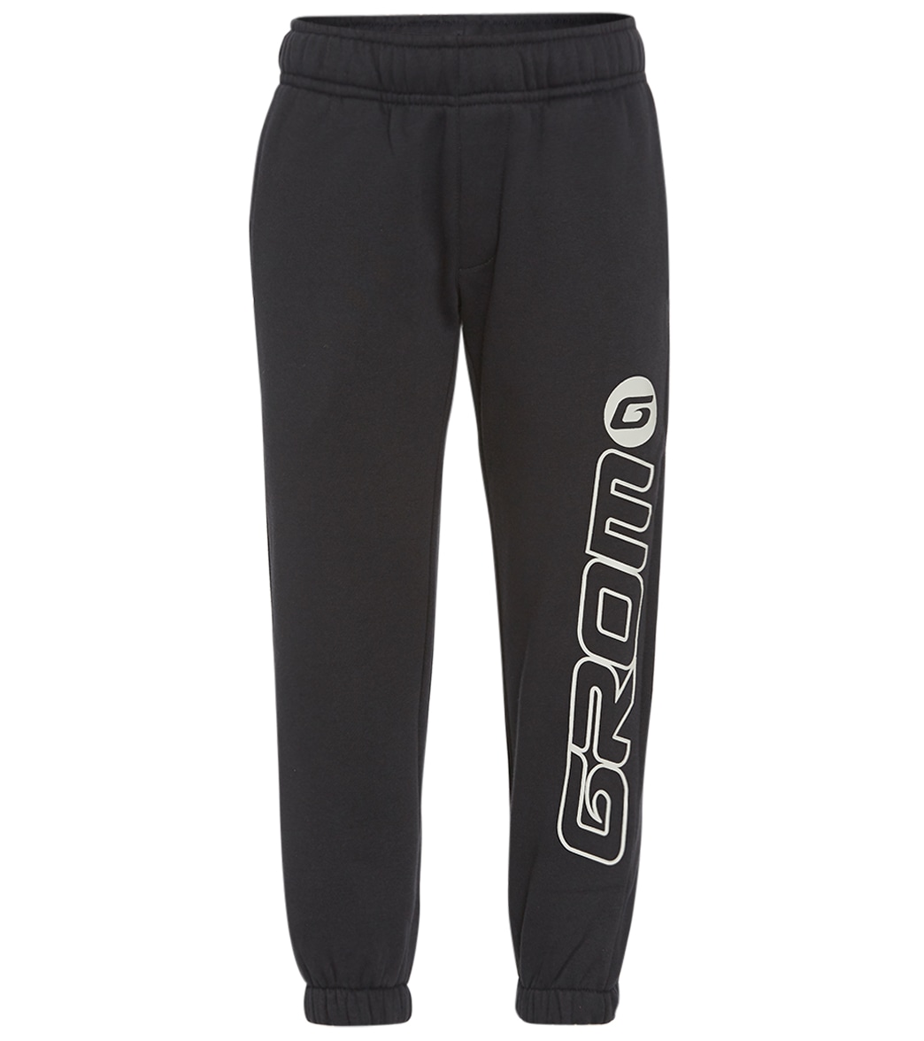 Grom Boys' Circle G Sweatpant - Black Large Cotton/Polyester - Swimoutlet.com