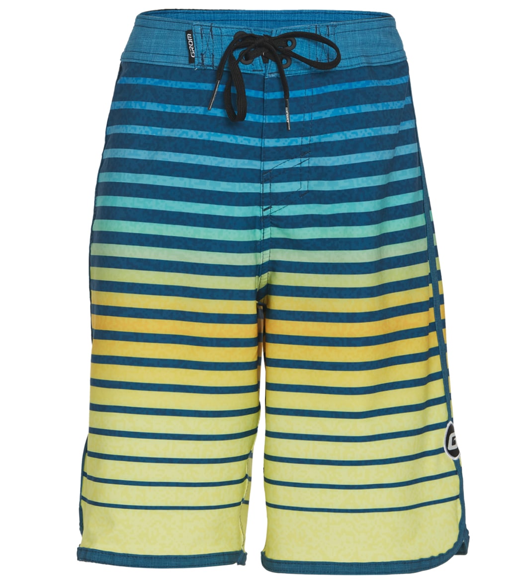Grom Boys' Sandbar Boardshorts - Blue Large - Swimoutlet.com