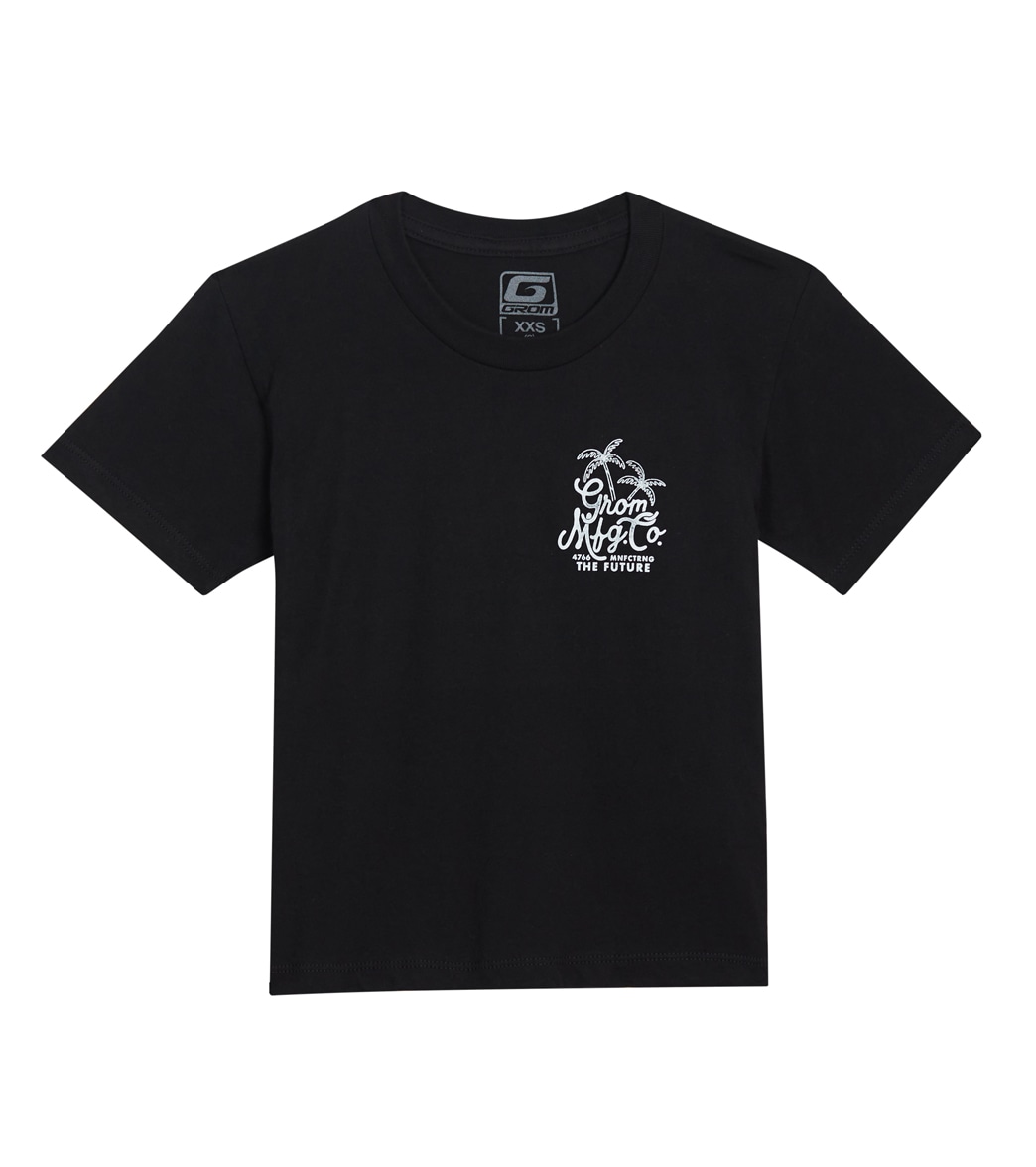 Grom Boys' Roadster Tee Shirt - Black Large Cotton - Swimoutlet.com