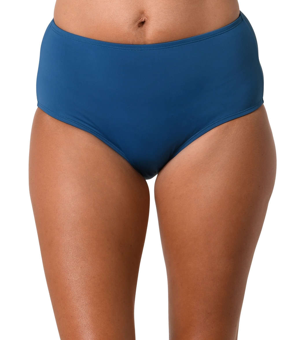 Jantzen Women's Solid Comfort Core Bikini Bottom - Rockin' Moroccan 08 Elastane/Polyamide - Swimoutlet.com
