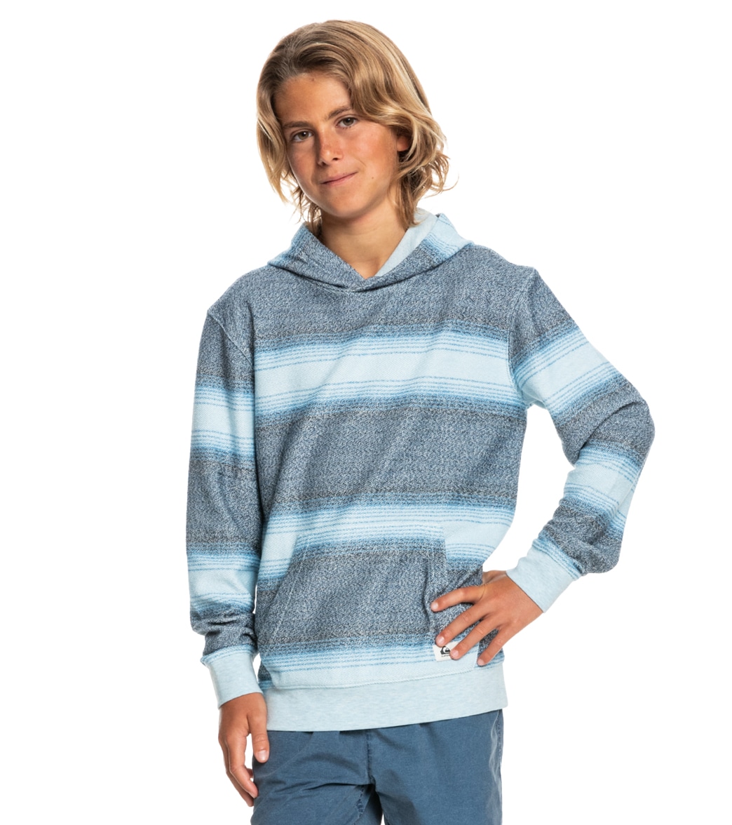 Quiksilver Boys' Greatotway Otway Hoodie Big Kid - Insignia Blue Great Large/14 Cotton/Polyester - Swimoutlet.com