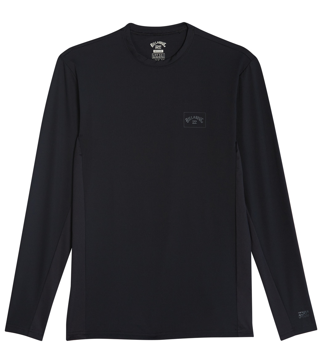 Billabong Men's Arch Mesh Loose Fit Long Sleeve Surf Shirt - Black Large Polyester - Swimoutlet.com