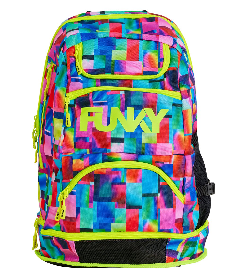Funky Trunks Elite Squad Backpack - Patch Panels Polyester - Swimoutlet.com