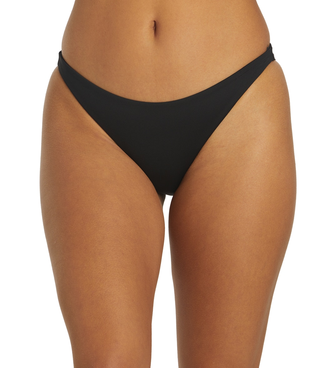 O'neill Women's Saltwater Solids Flamenco Bikini Bottom - Black Large Elastane/Polyamide - Swimoutlet.com