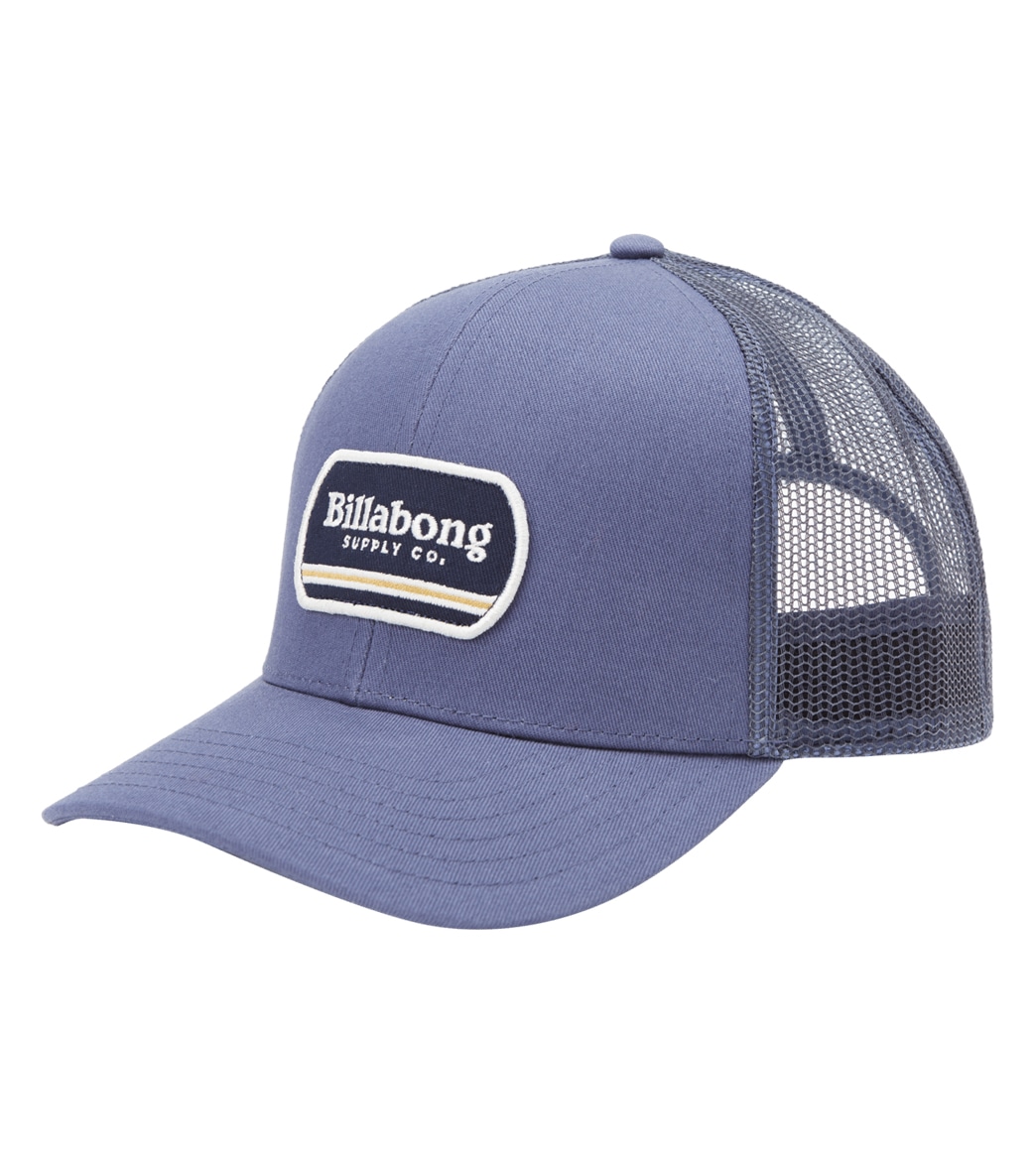 Billabong Men's Walled Trucker Hat - Denim One Size Cotton/Polyester - Swimoutlet.com