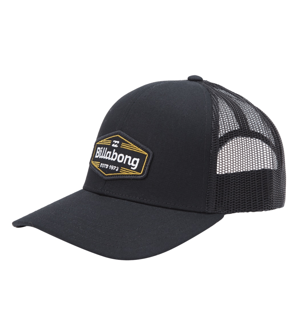 Billabong Men's Walled Trucker Hat - Black One Size Cotton/Polyester - Swimoutlet.com