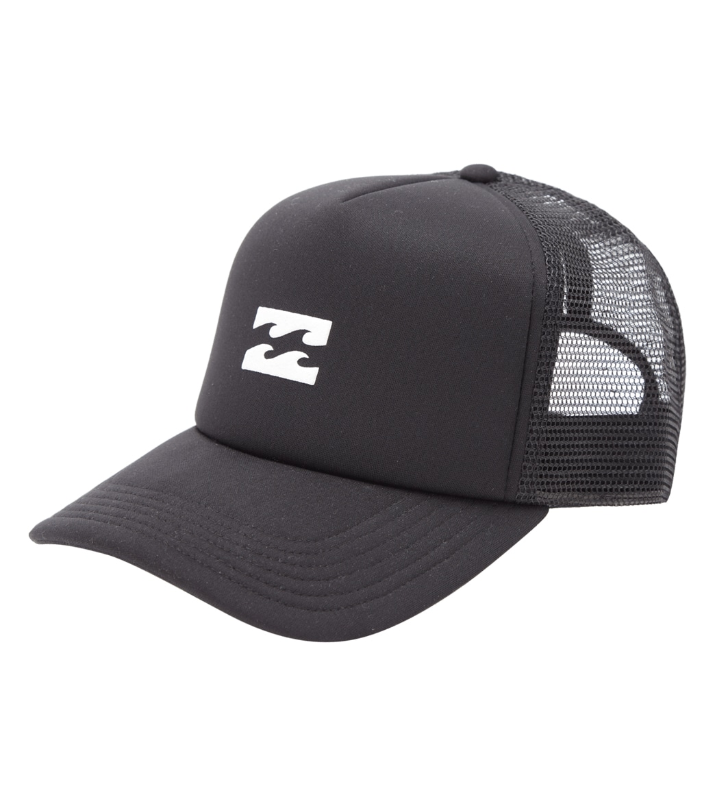 Billabong Men's Podium Trucker Hat - Black/White One Size Polyester - Swimoutlet.com