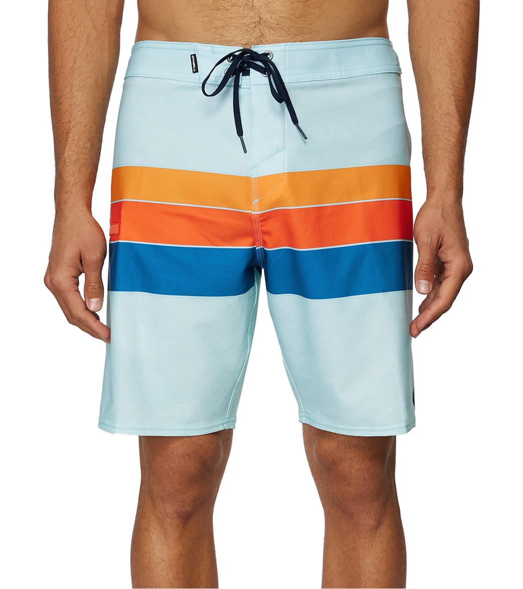 O'neill Men's Hyperfreak Heist Line Boardshorts - Pale Blue 29 - Swimoutlet.com