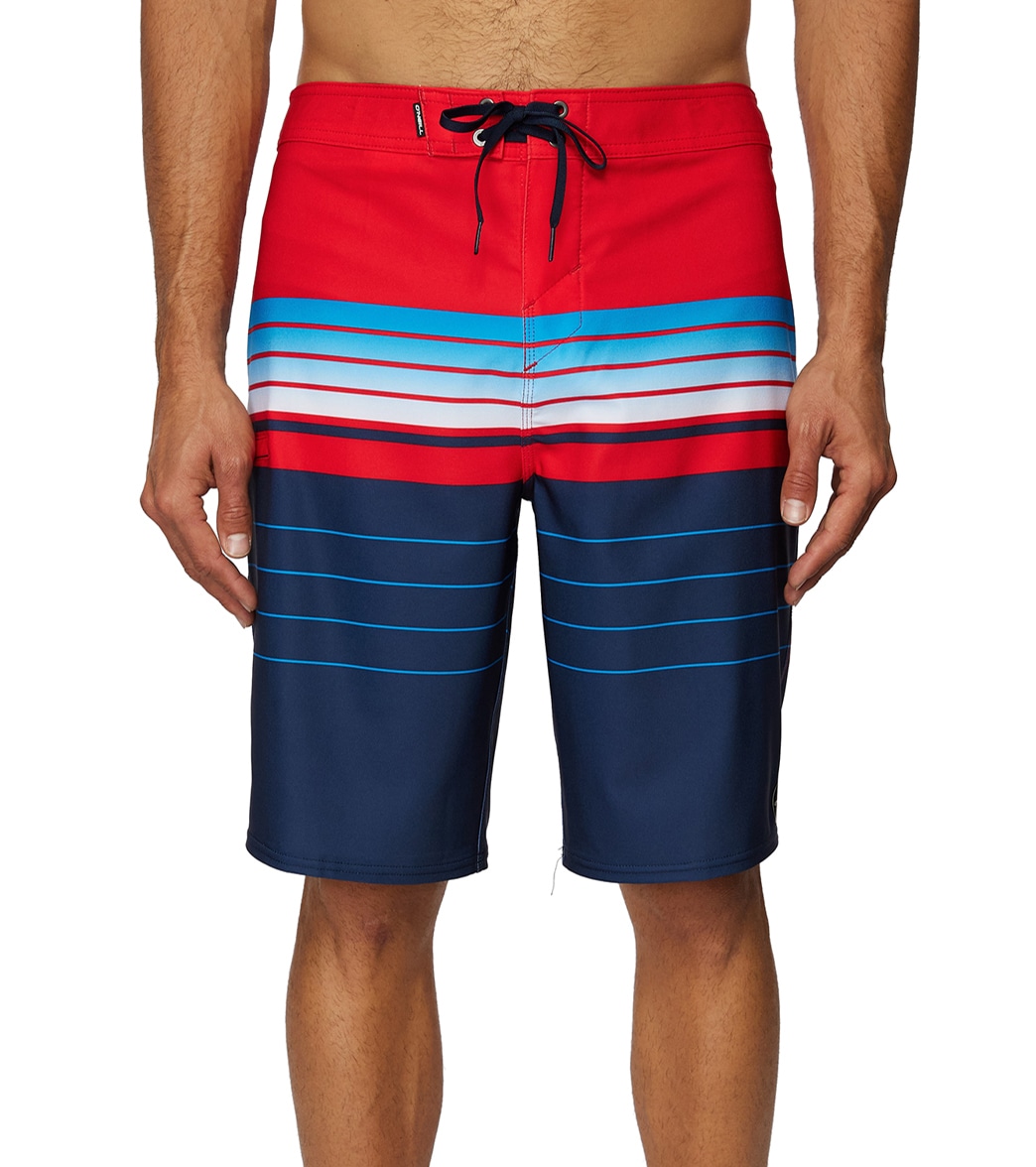O'neill Men's Hyperfreak Heist Boardshorts - Red White Blue 34 - Swimoutlet.com