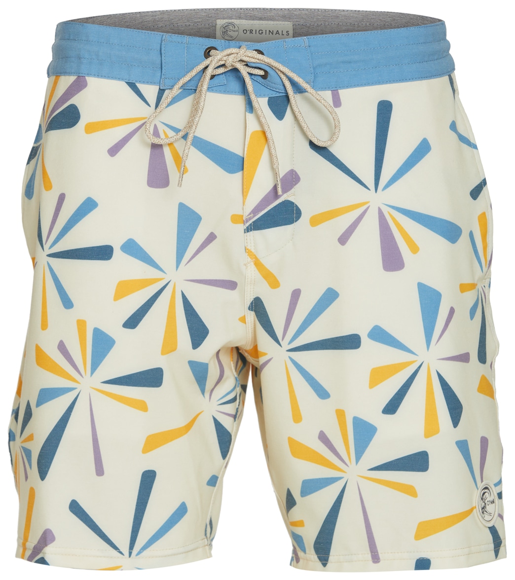 O'neill Men's Sunburst Cruzer Boardshorts - Cream 28 Cotton/Polyester - Swimoutlet.com