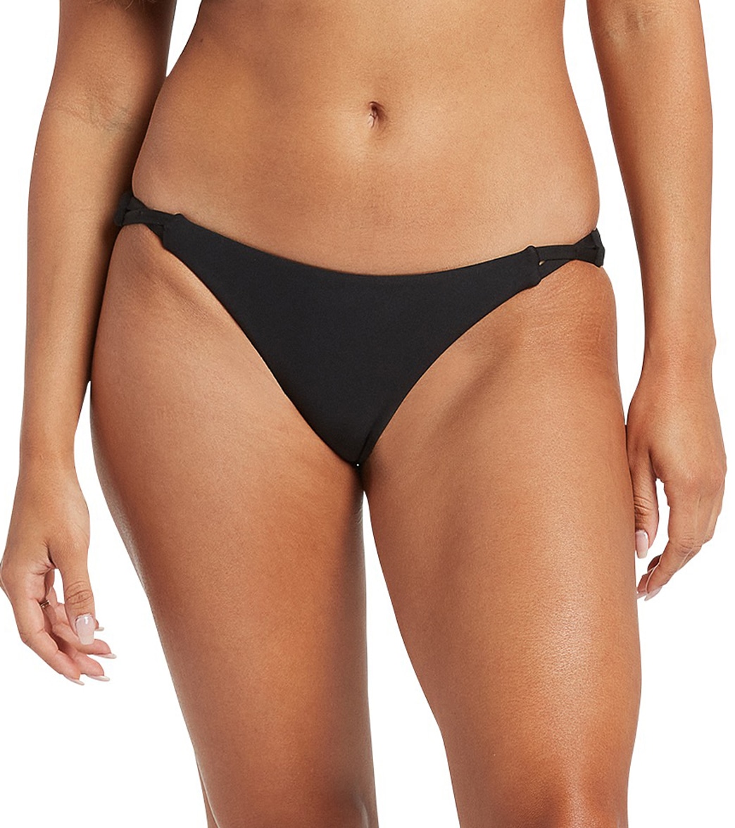 Volcom Women's Simply Seamless Hipster Bikini Bottom - Black Large - Swimoutlet.com