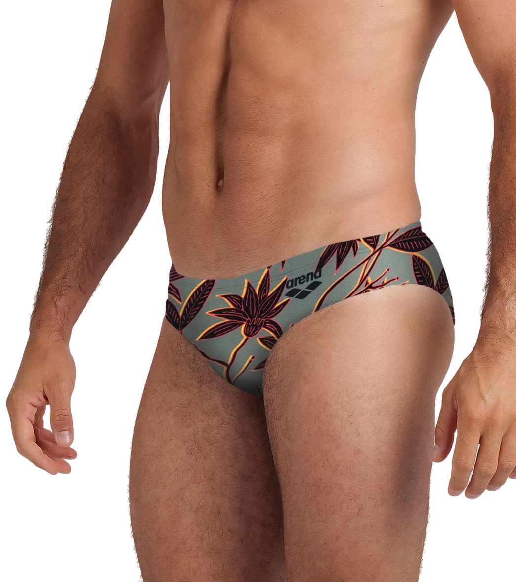 Arena Men's Bold Flowers Brief Swimsuit - 26 Polyester - Swimoutlet.com