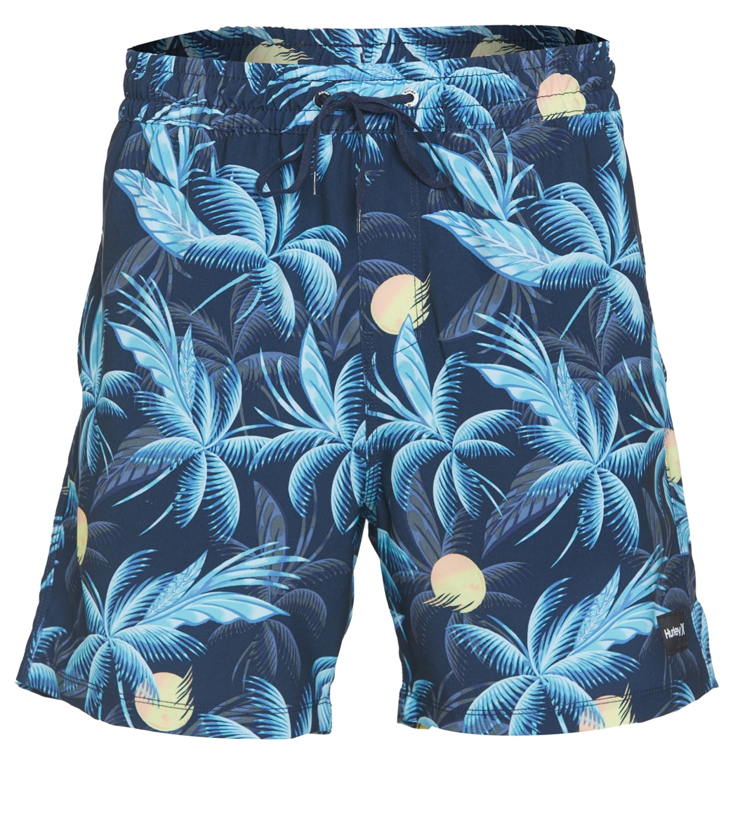 Hurley Men's 17 Cannonball Volley Boardshortss - Obsidian Large - Swimoutlet.com