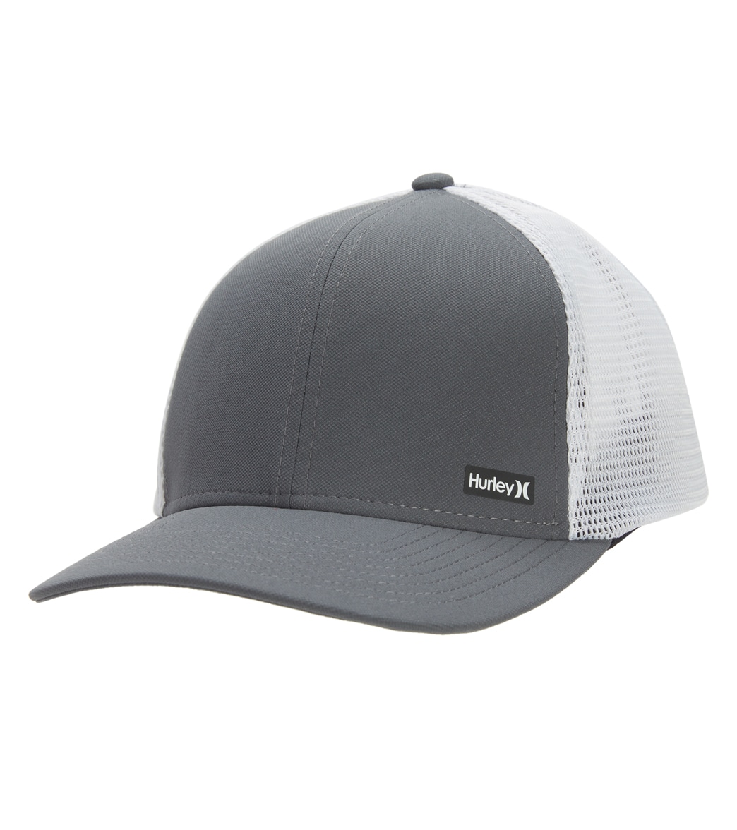 Hurley Men's League Hat - Dark Grey One Size Polyester - Swimoutlet.com