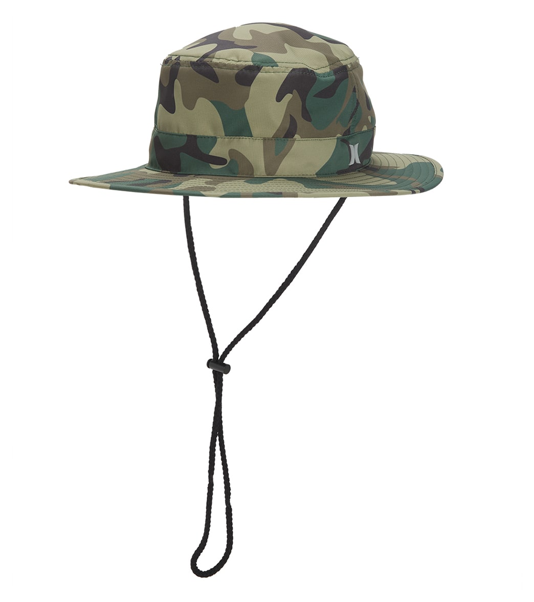 Hurley Men's Back Country Boonie Hat - Camo One Size Polyester - Swimoutlet.com