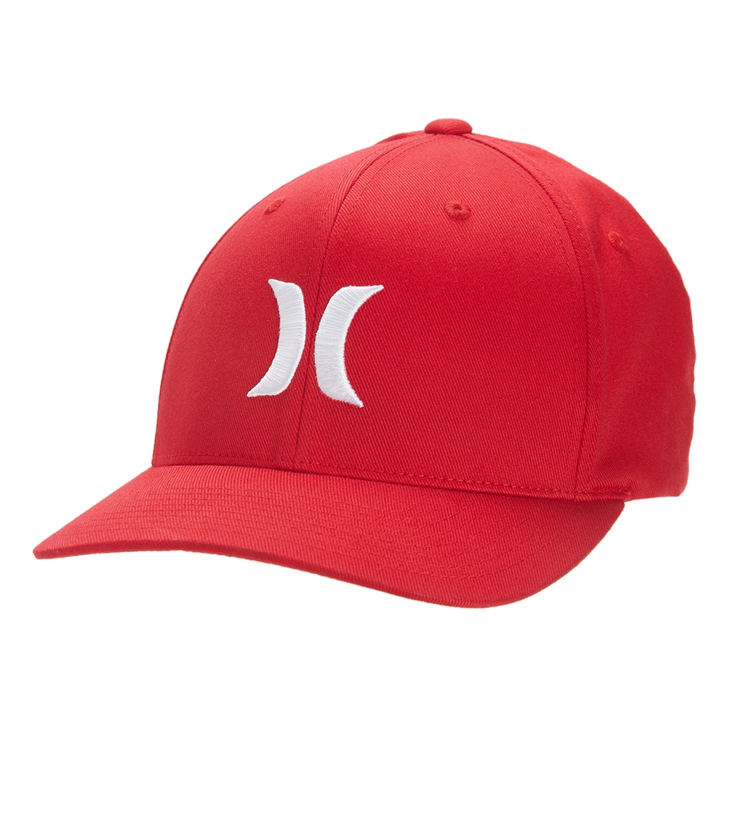 Hurley Men's One And Only Hat - Red Large/Xl Cotton/Polyester - Swimoutlet.com