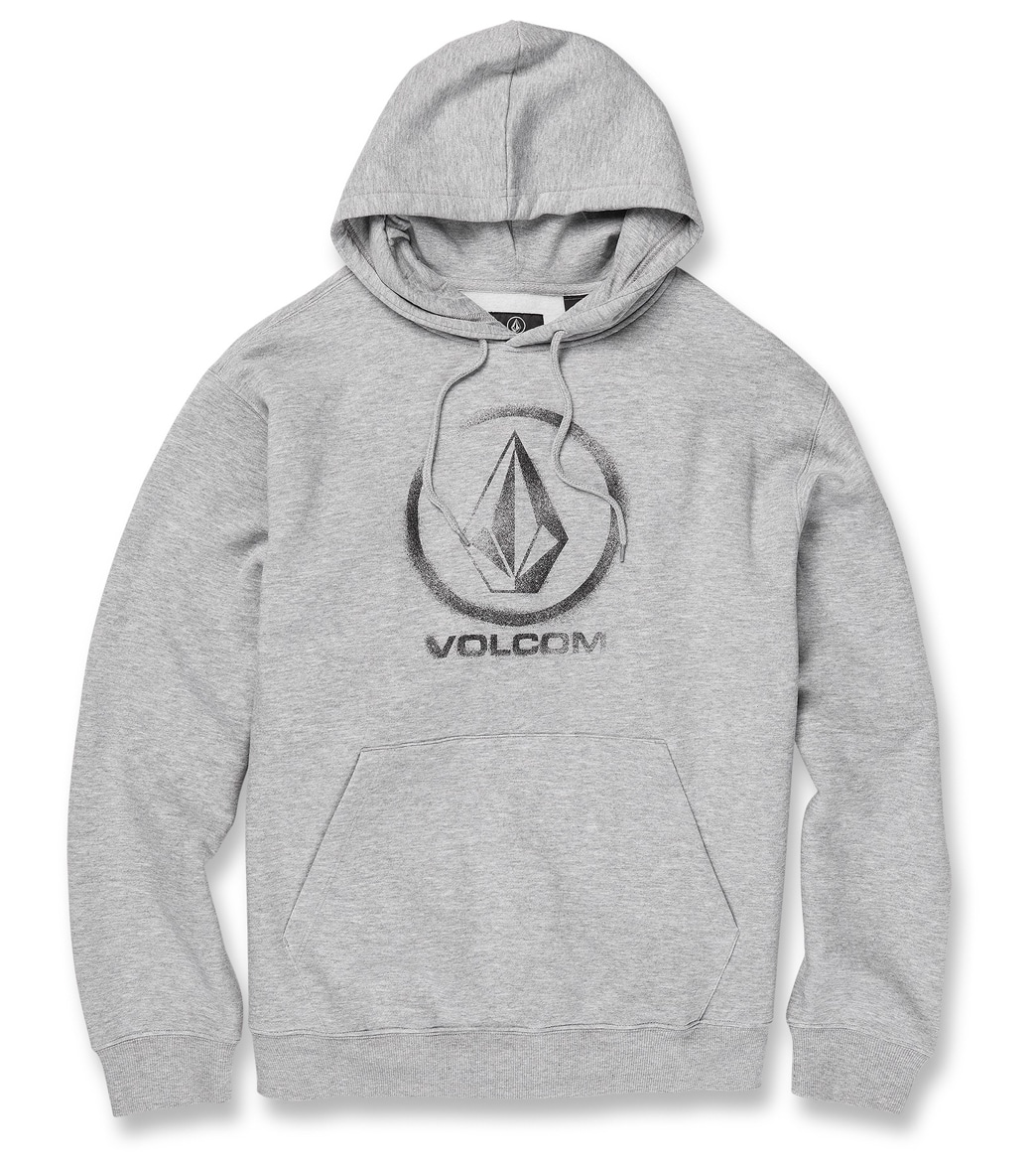 Volcom Men's Catch 91 Pullover Hoodie - Heather Grey Large Cotton/Polyester - Swimoutlet.com