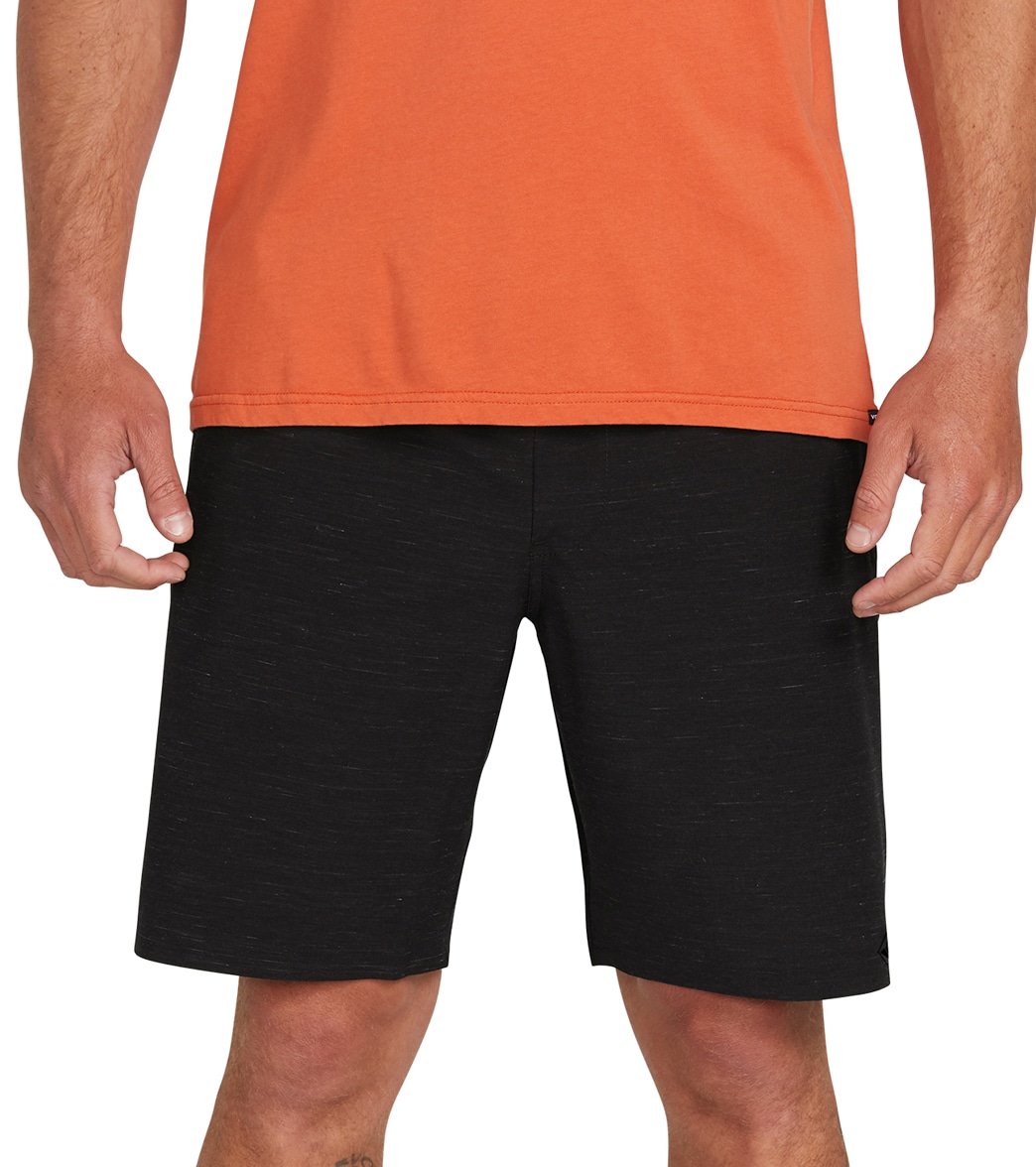 Volcom Men's Packasack Lite 19 Shorts - Black Large Cotton/Polyester - Swimoutlet.com