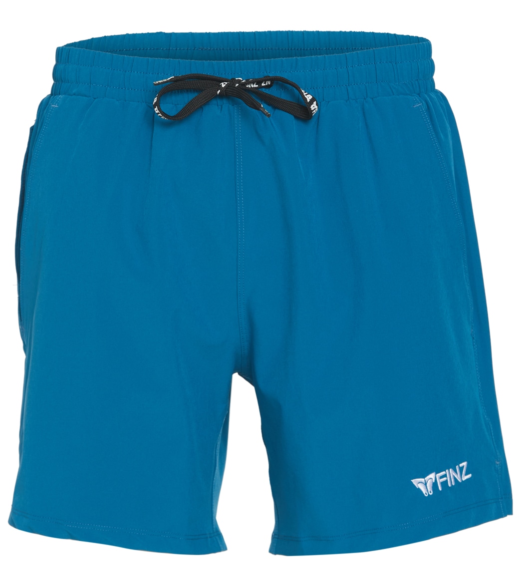Finz Men's Beach Shorts - Ocean Blue Large - Swimoutlet.com