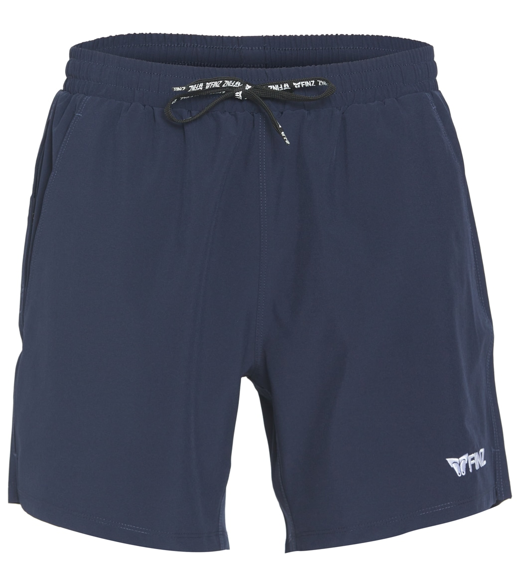 Finz Men's Beach Shorts - Navy Large - Swimoutlet.com