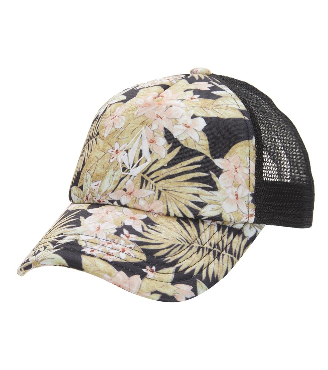 Volcom Women's Into Paradise Hat - Black One Size Polyester - Swimoutlet.com