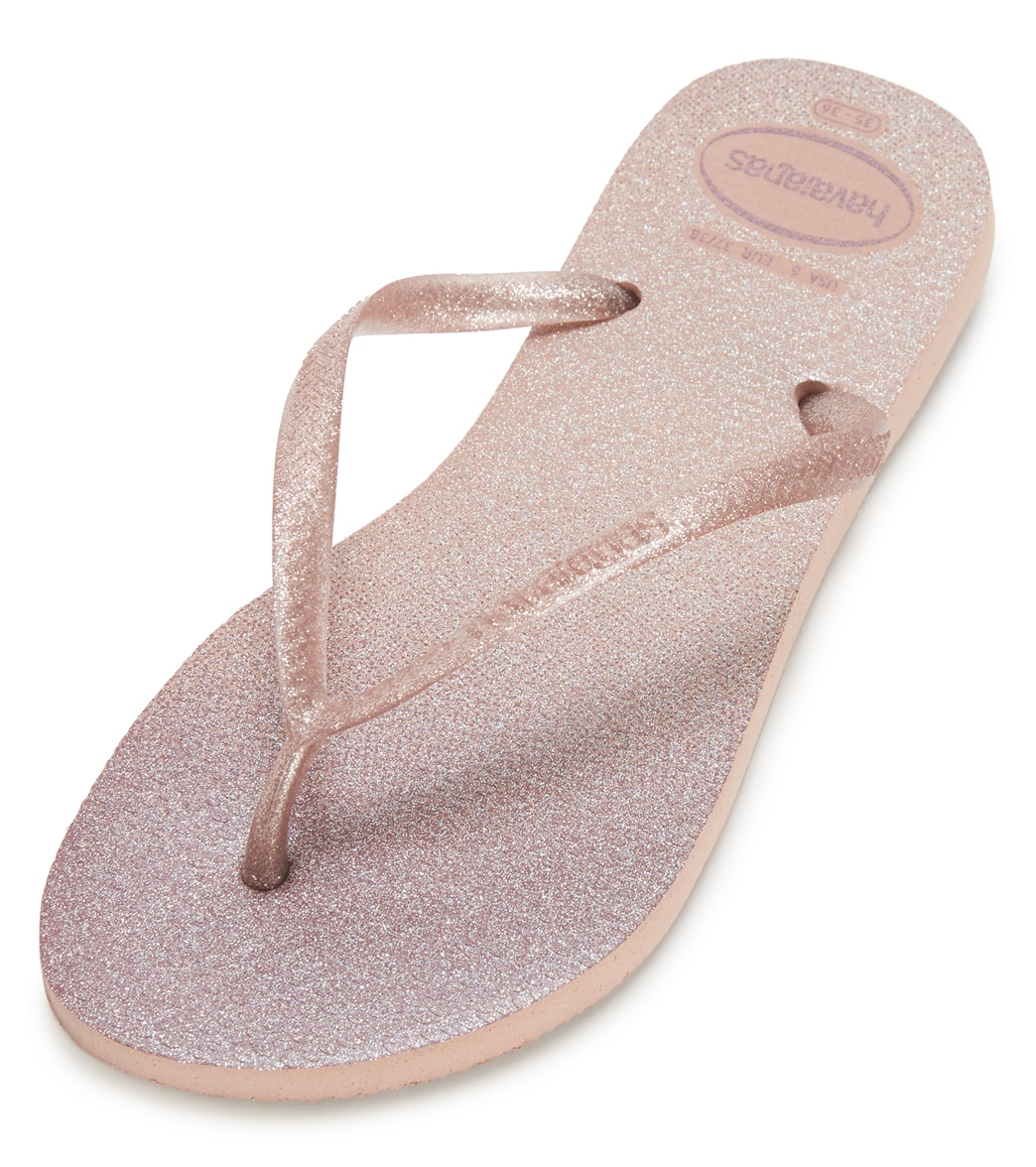 Havaianas Women's Slim Gloss Flip Flop - Crocus Rose 35/36 - Swimoutlet.com