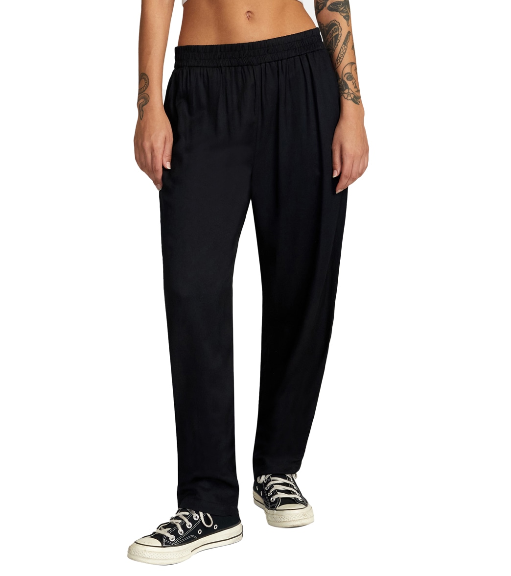 Rvca Women's New Yume Pants - Pirate Black Medium - Swimoutlet.com