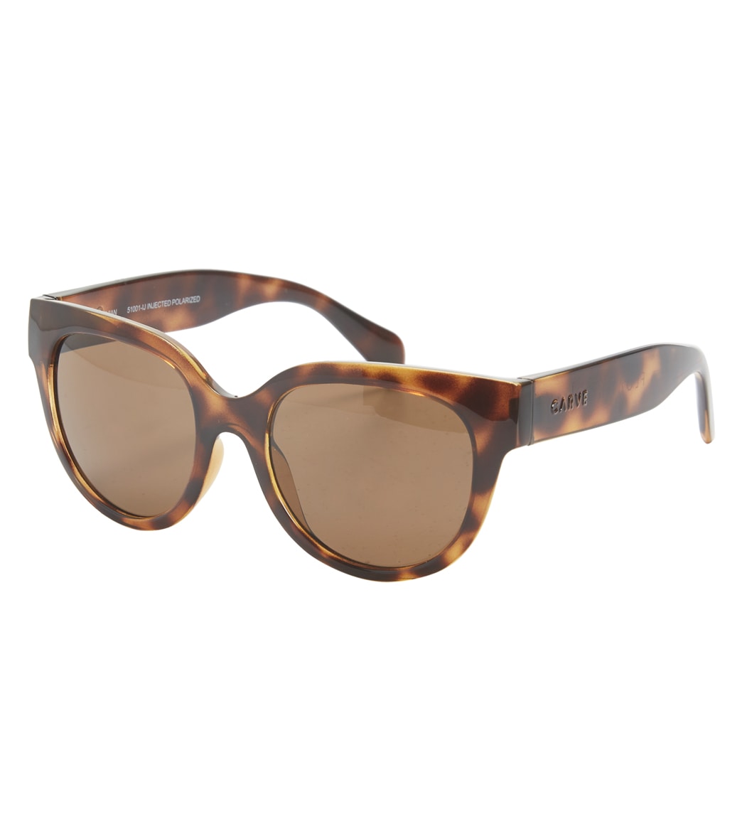 Carve Eyewear Carve Women's Vivian Floating Sunglasses - Gloss Tort/ Brown Polarized One Size - Swimoutlet.com
